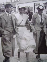 Miles &amp; Violetta Carr with Sarah Ann Cawood - Late 1930s.